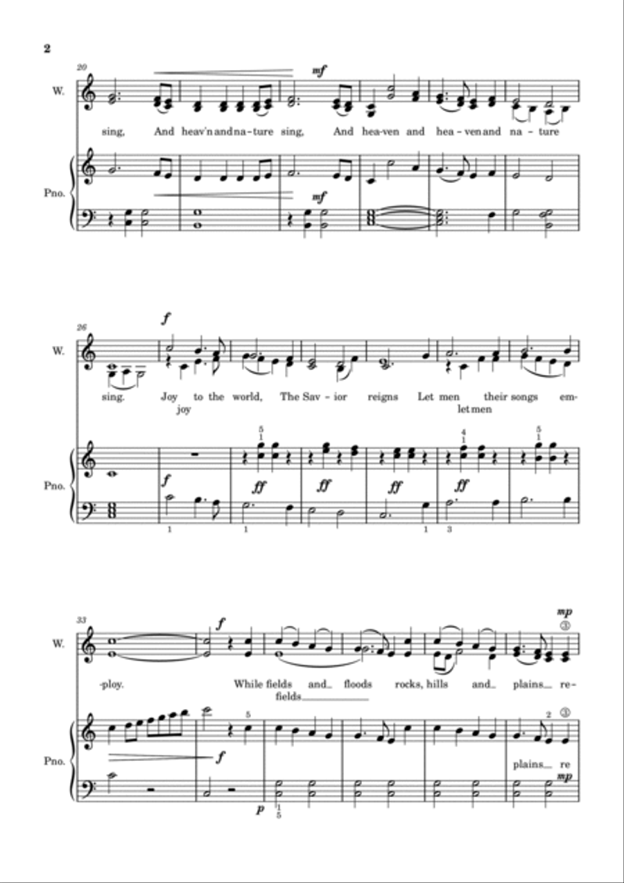 Joy to the World Joy to the World SA scores gallery preview page 2