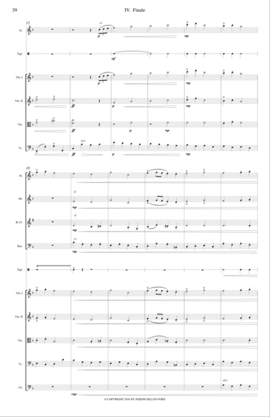 Symphony in F In Memoriam Johann Wolfgang von Goethe for orchestra - 4th movement Full Orchestra scores gallery preview page 2