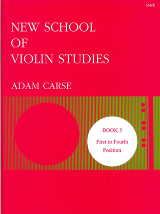 Book cover for New School of Violin Studies. Book 5