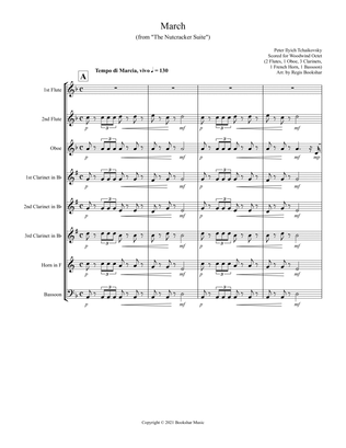 March (from "The Nutcracker Suite") (F) (Woodwind Octet - 2 Flutes, 1 Oboe, 3 Clar, 1 Hrn, 1 Bassoon