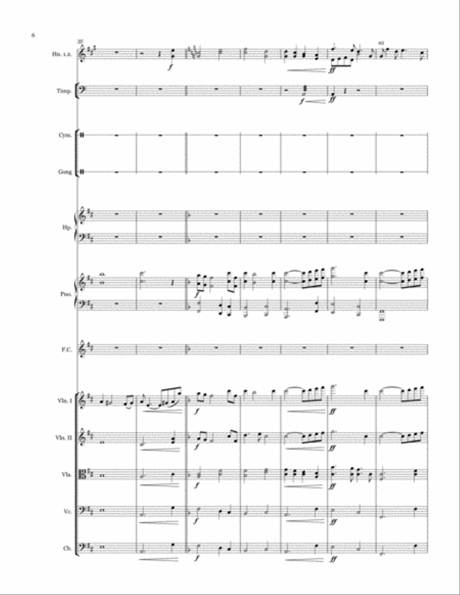 Nocturne for Small Orchestra 3-Part scores gallery preview page 6