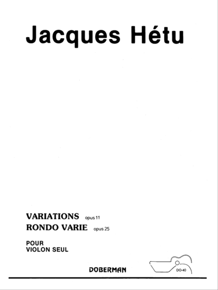Rondo op. 25 et Variations op. 11 Violin Solo scores gallery preview page 1