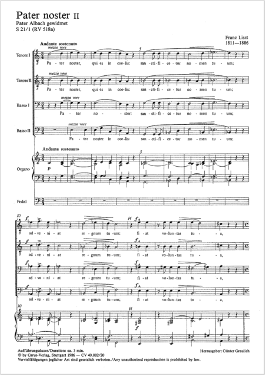 Pater noster II TTBB scores gallery preview page 2