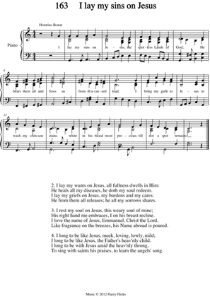 I lay my sins on Jesus. A new tune to a wonderful old hymn.