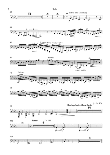 Rhapsody on a Theme- For Tuba and Piano