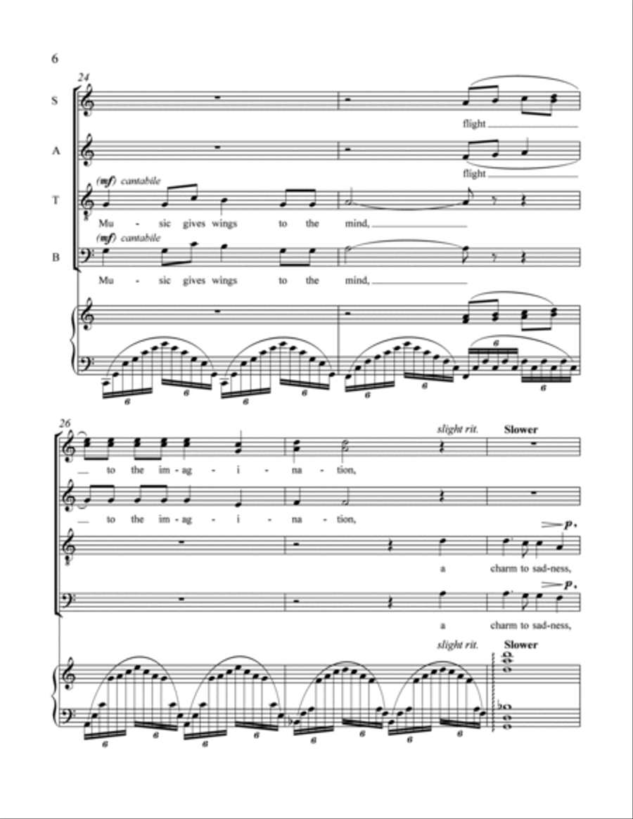 Let Music Fill the Air 4-Part scores gallery preview page 5