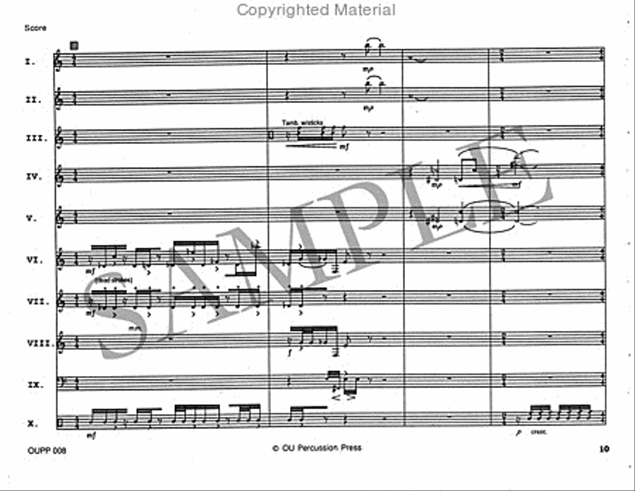 Duo Chopinesque Percussion Ensemble scores gallery preview page 11