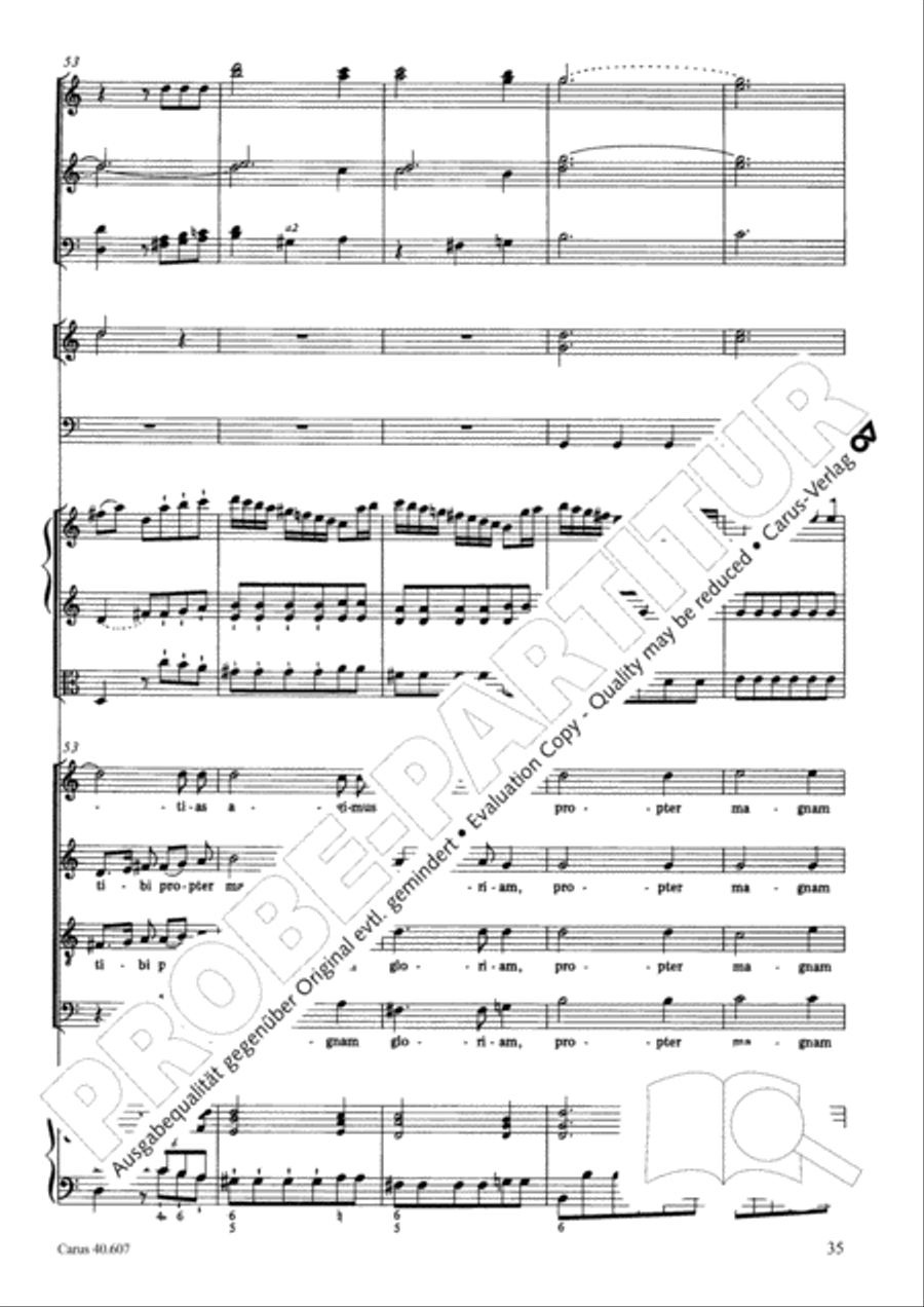 Mass in time of war (Missa in tempore belli) 4-Part scores gallery preview page 46