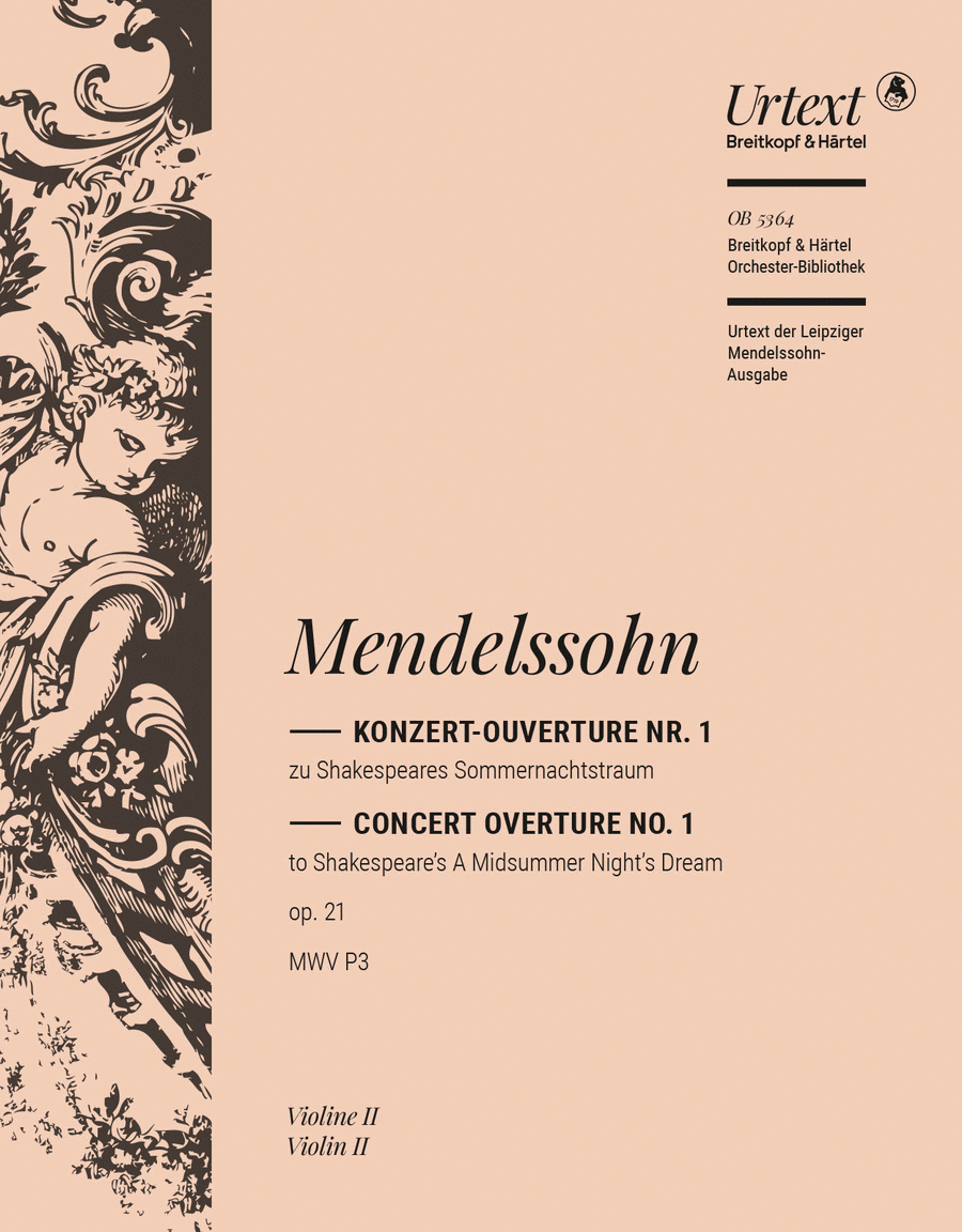 A Midsummer Night's Dream Op. 21 MWV P 3 Orchestra scores gallery preview page 1