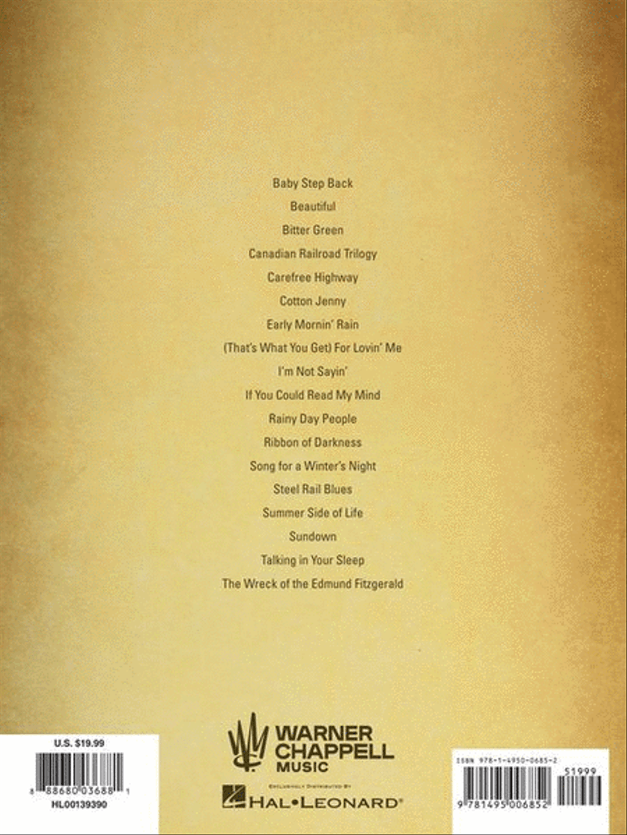 Best of Gordon Lightfoot Piano, Vocal, Guitar scores gallery preview page 7