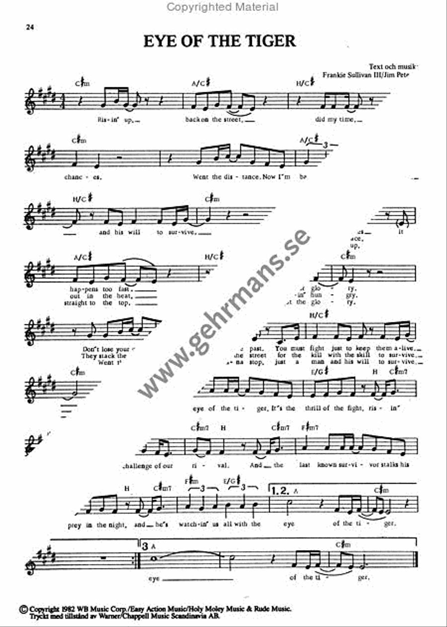 Pop 83 Piano, Vocal, Guitar scores gallery preview page 7