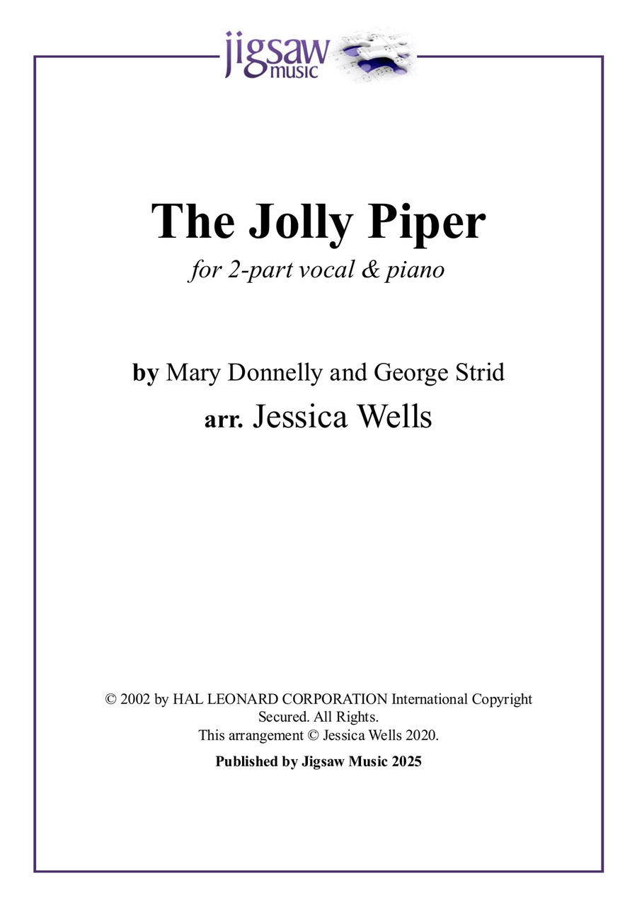 The Jolly Piper The Jolly Piper 2-Part scores gallery preview page 1