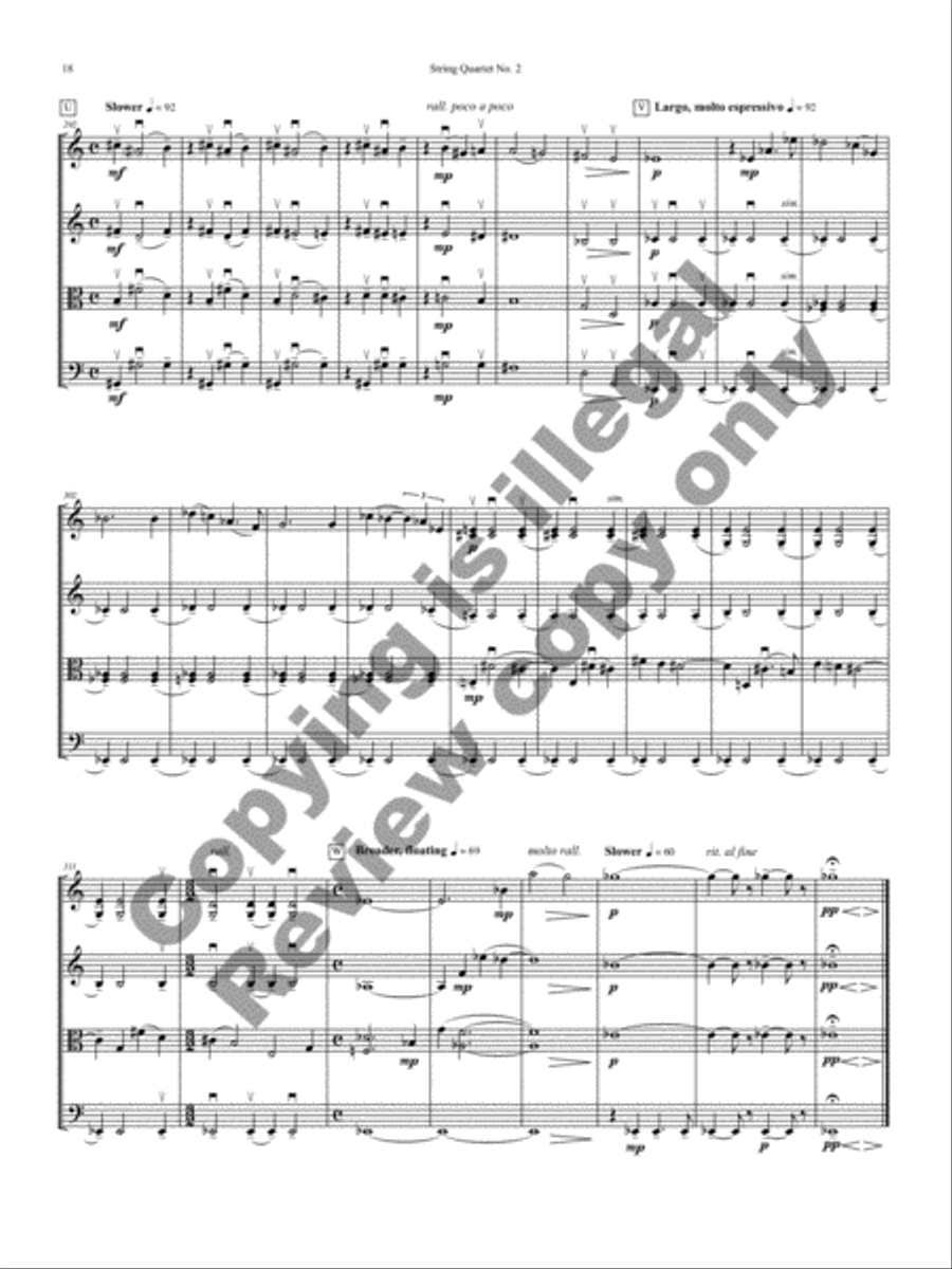 String Quartet No. 2 String Quartet No. 2 String Quartet scores gallery preview page 28