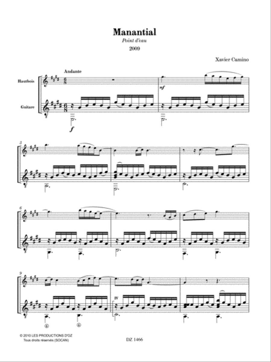 Manantial Oboe scores gallery preview page 2
