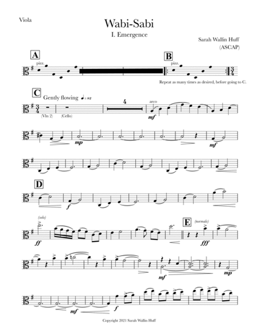Wabi-Sabi (for string quartet) [Viola] image number null