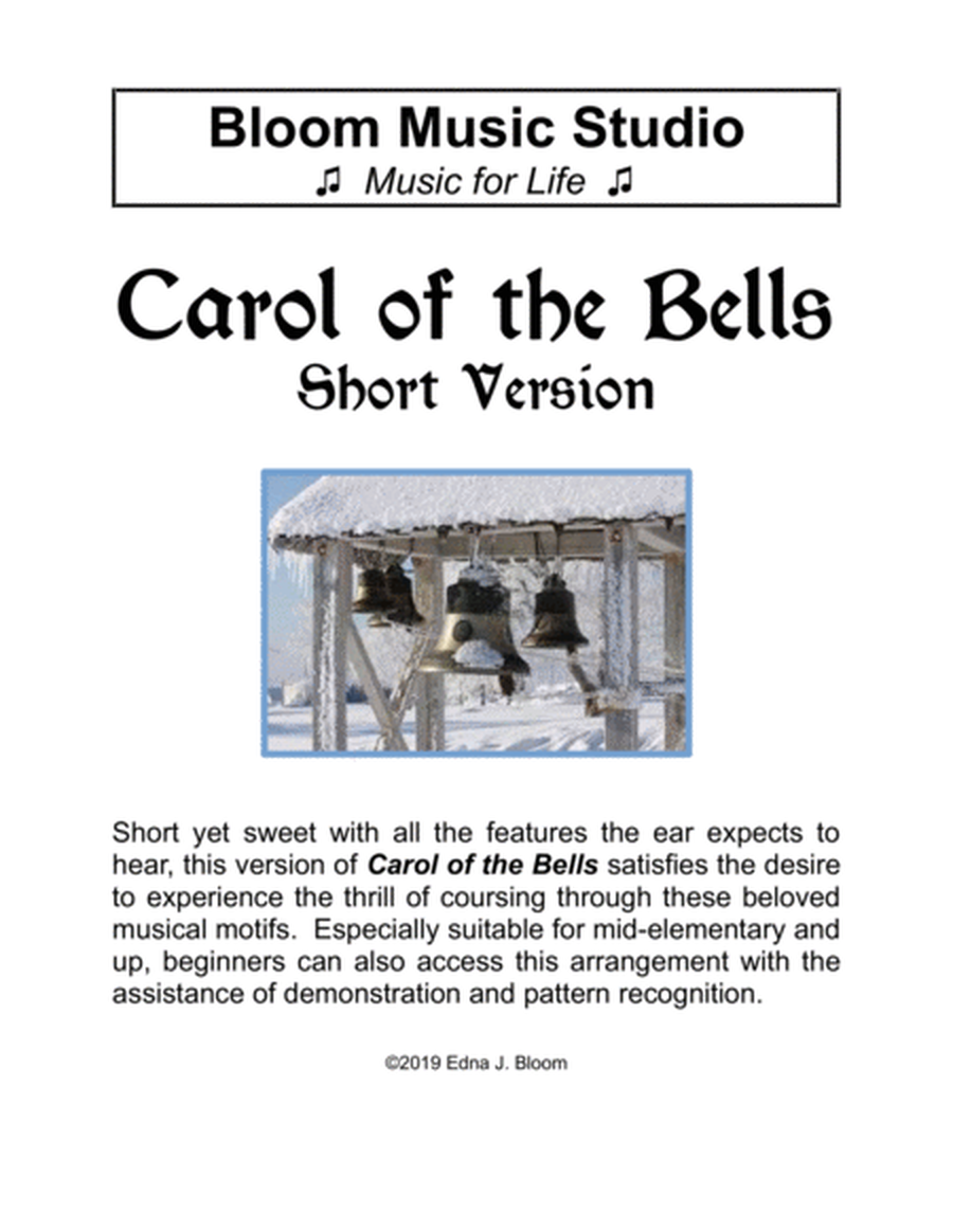 Carol of the Bells - Short Version for Keys image number null