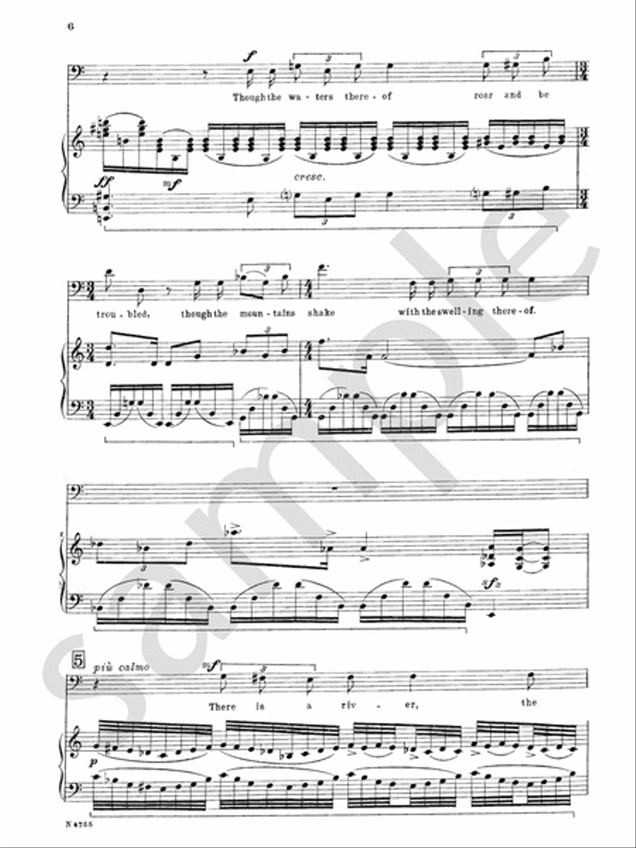 Four Psalms Baritone Voice scores gallery preview page 9