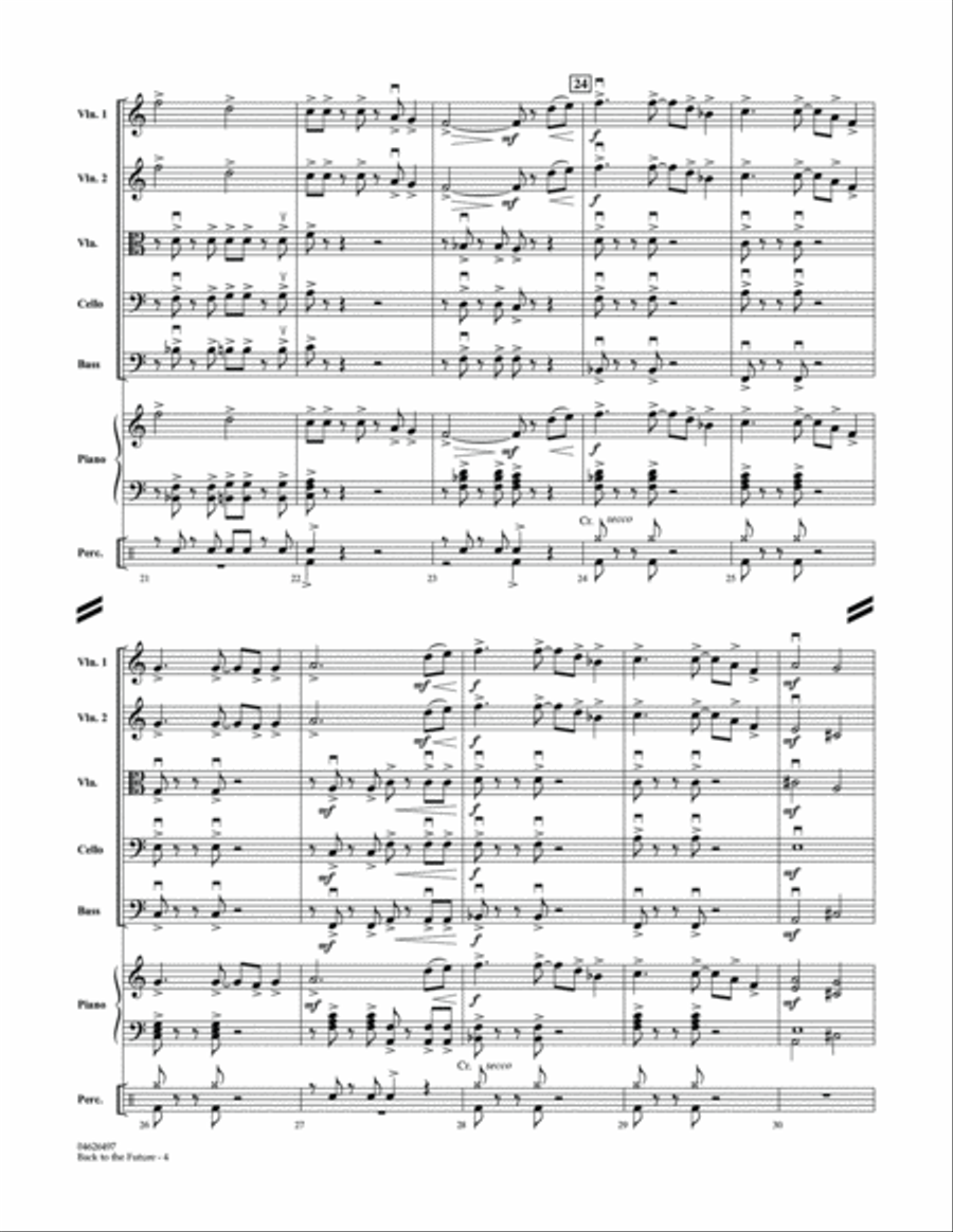 Back To The Future - Full Score Orchestra scores gallery preview page 4