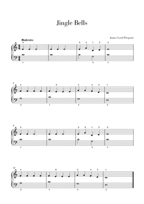 Jingle Bells - Easy/Beginner Piano