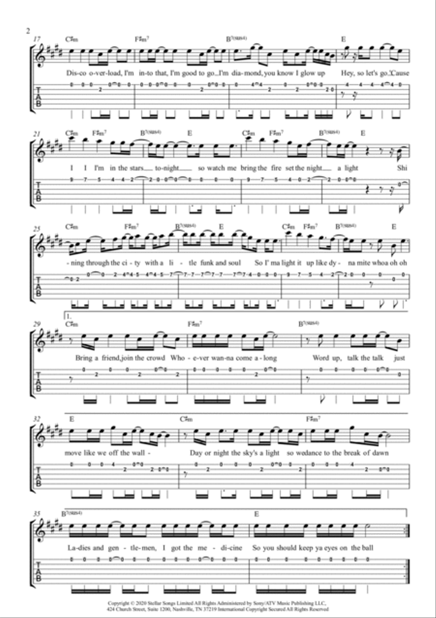 Dynamite Electric Guitar scores gallery preview page 2