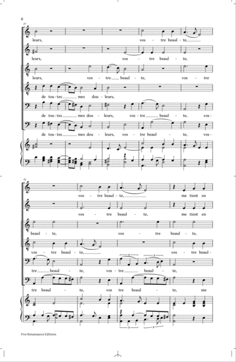 Allegez Moi 4-Part scores gallery preview page 4