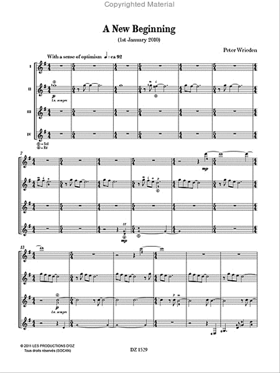 A New Beginning Guitar Ensemble scores gallery preview page 2