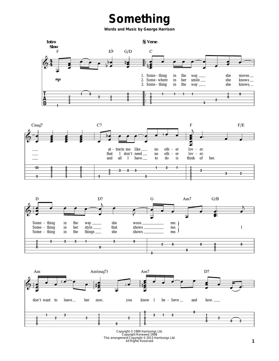 Something Acoustic Guitar scores gallery preview page 1