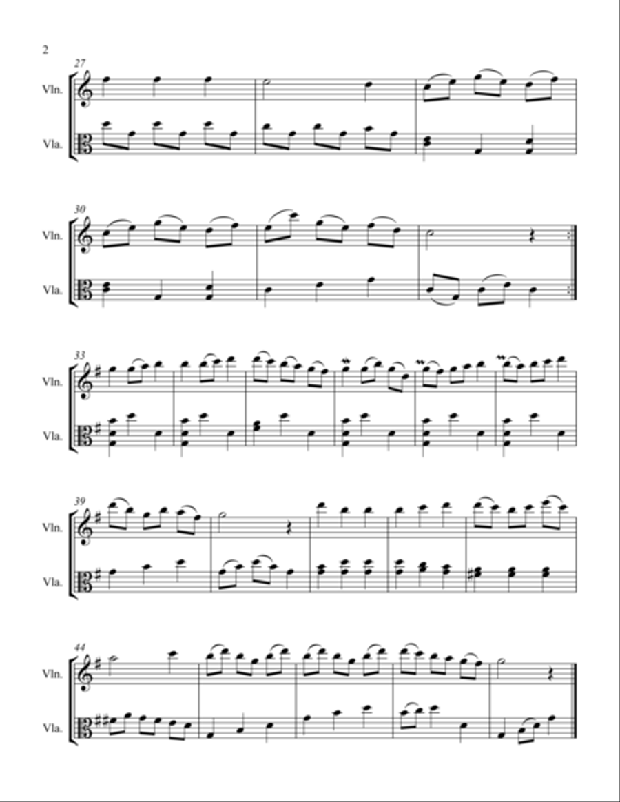 Tanze Tanze String Duet scores gallery preview page 2