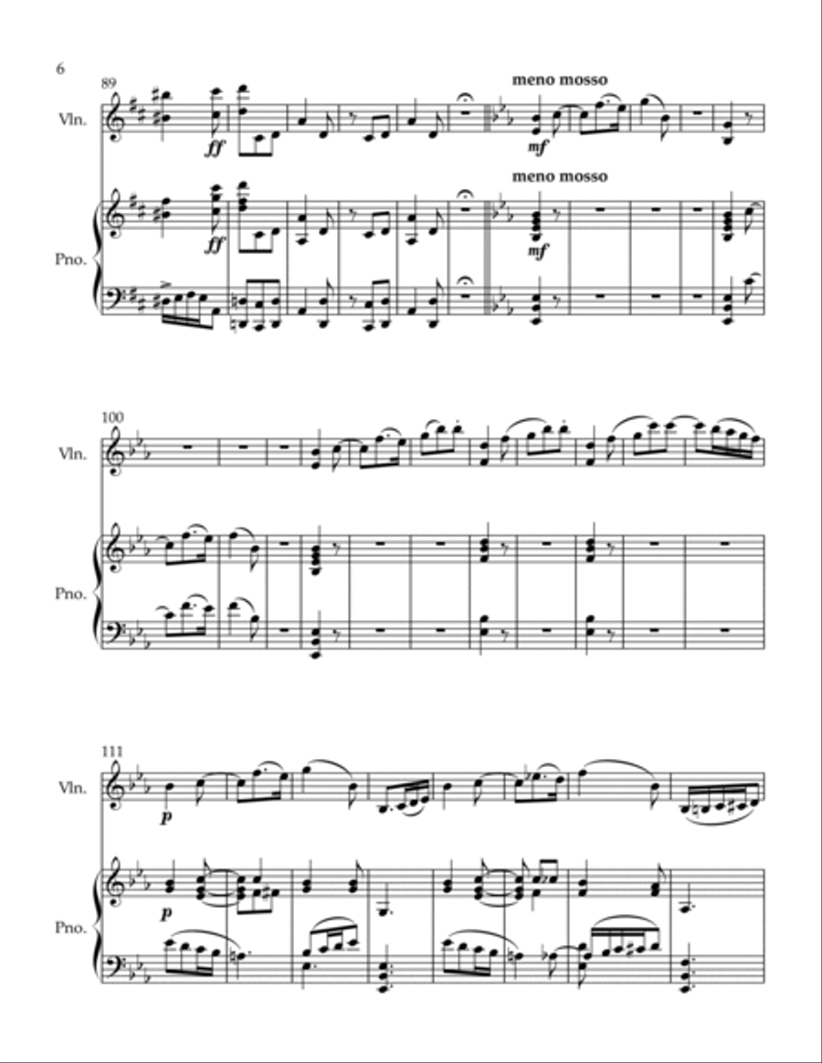 Scherzo Humoristique Violin Solo scores gallery preview page 6