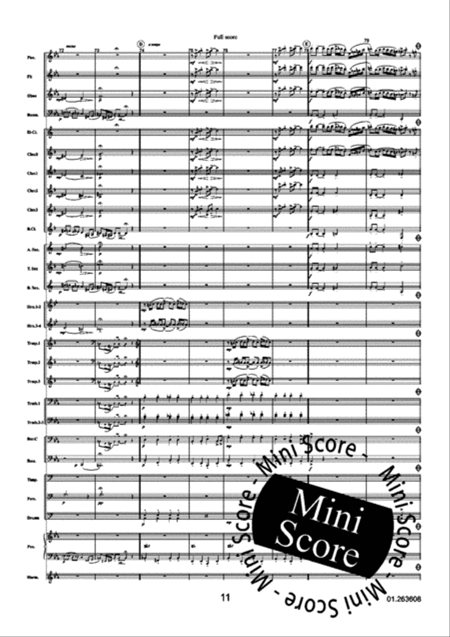 Three Grey Tango's Concert Band scores gallery preview page 15