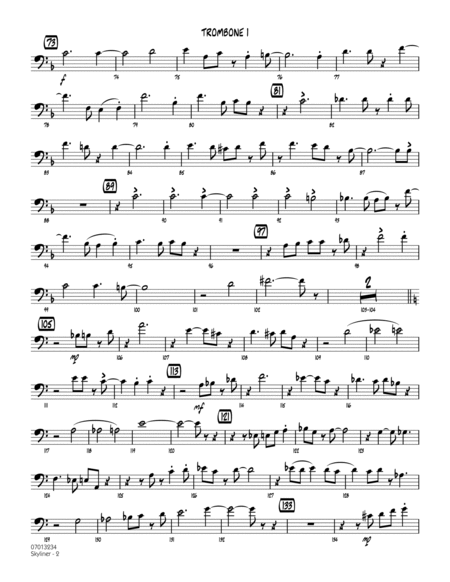 Skyliner (arr. Sammy Nestico) - Trombone 1