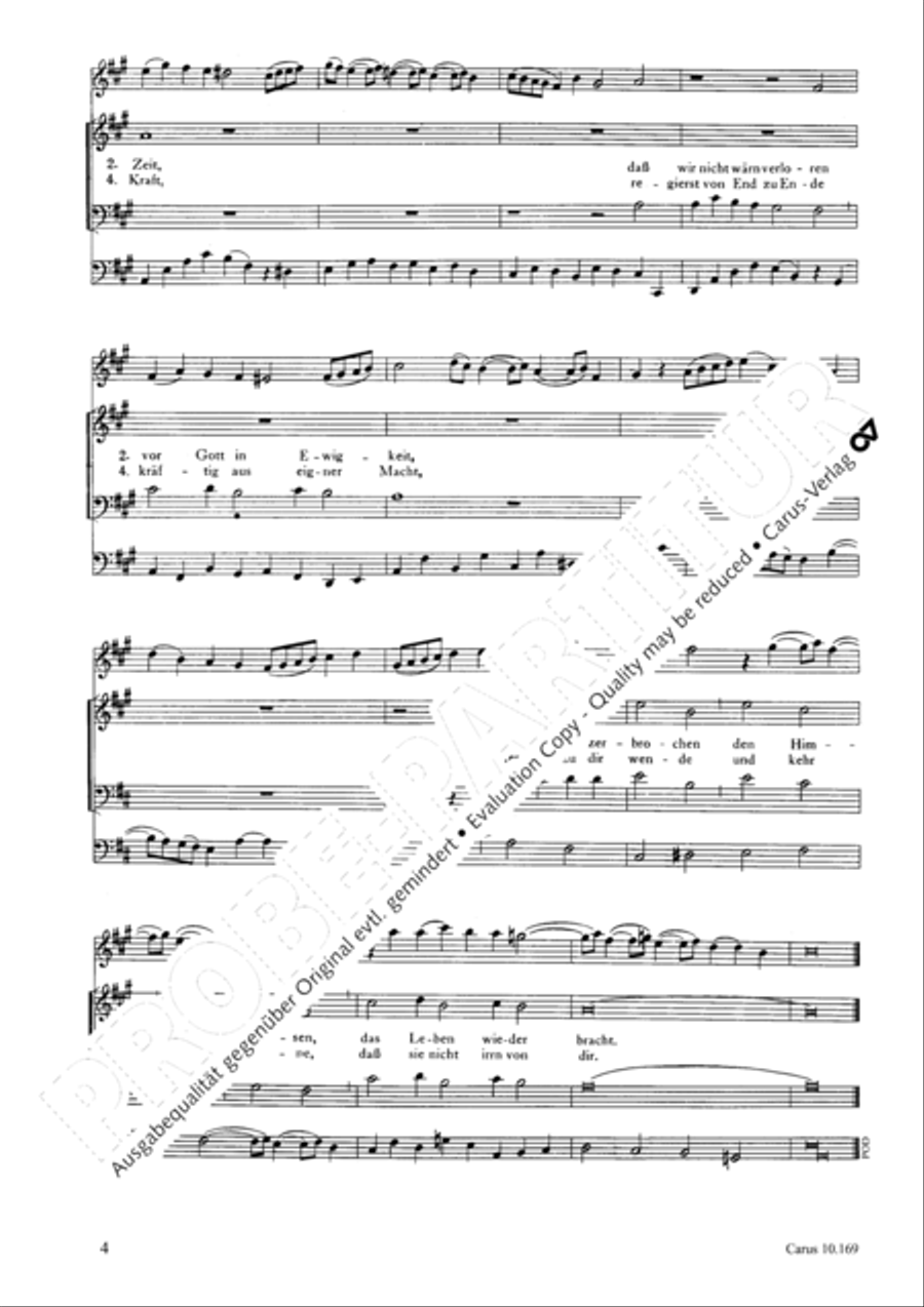 The only Son from Heaven (Herr Christ, der einig Gotts Sohn) 4-Part scores gallery preview page 5