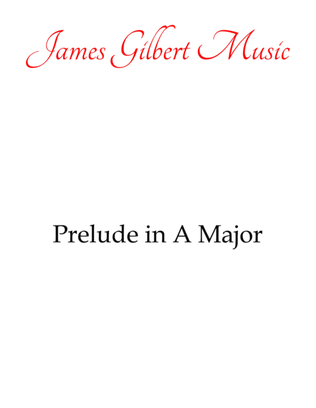 Book cover for Prelude In A Major