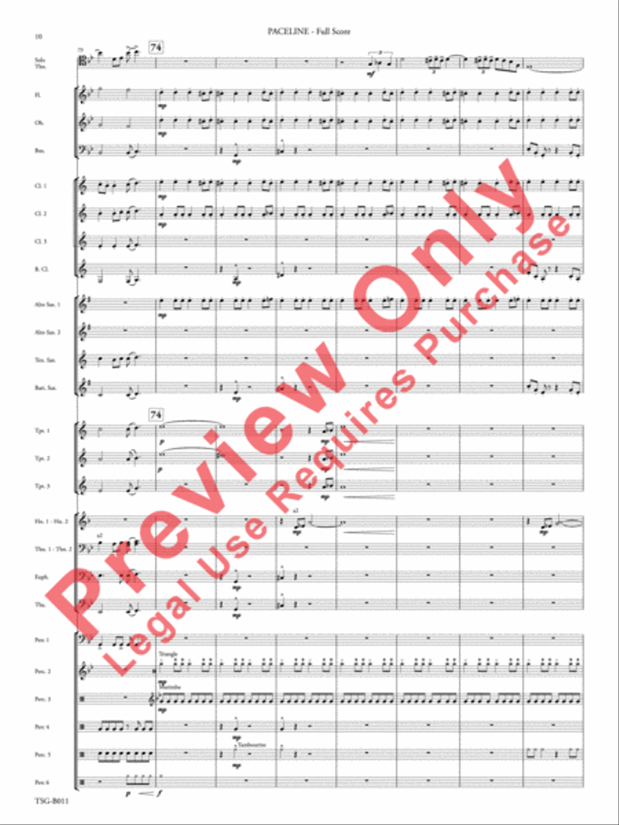 Paceline Concert Band scores gallery preview page 11