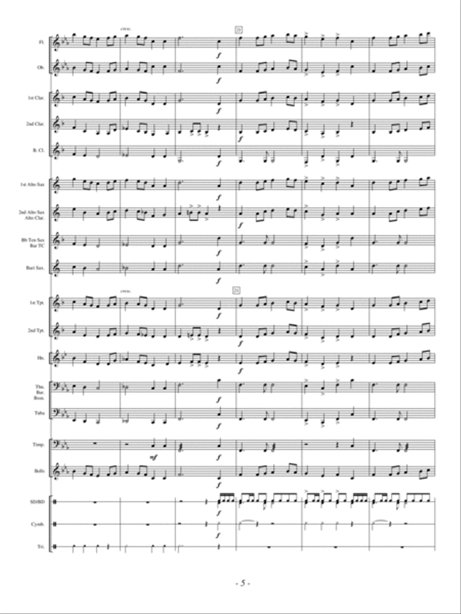 Beyond the Stars Beyond the Stars Concert Band scores gallery preview page 5