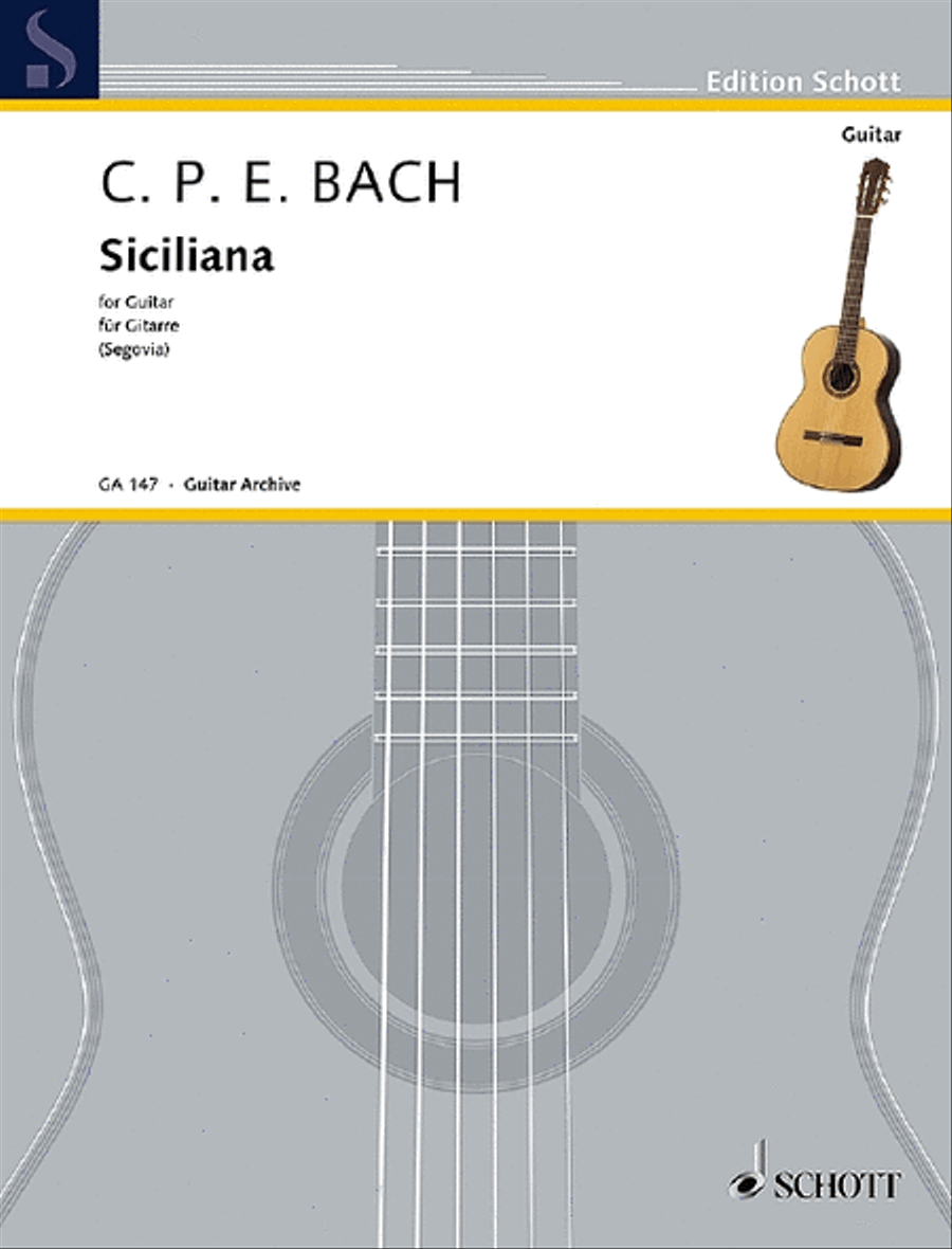 Siciliana D minor Siciliana D minor Classical Guitar scores gallery preview page 1
