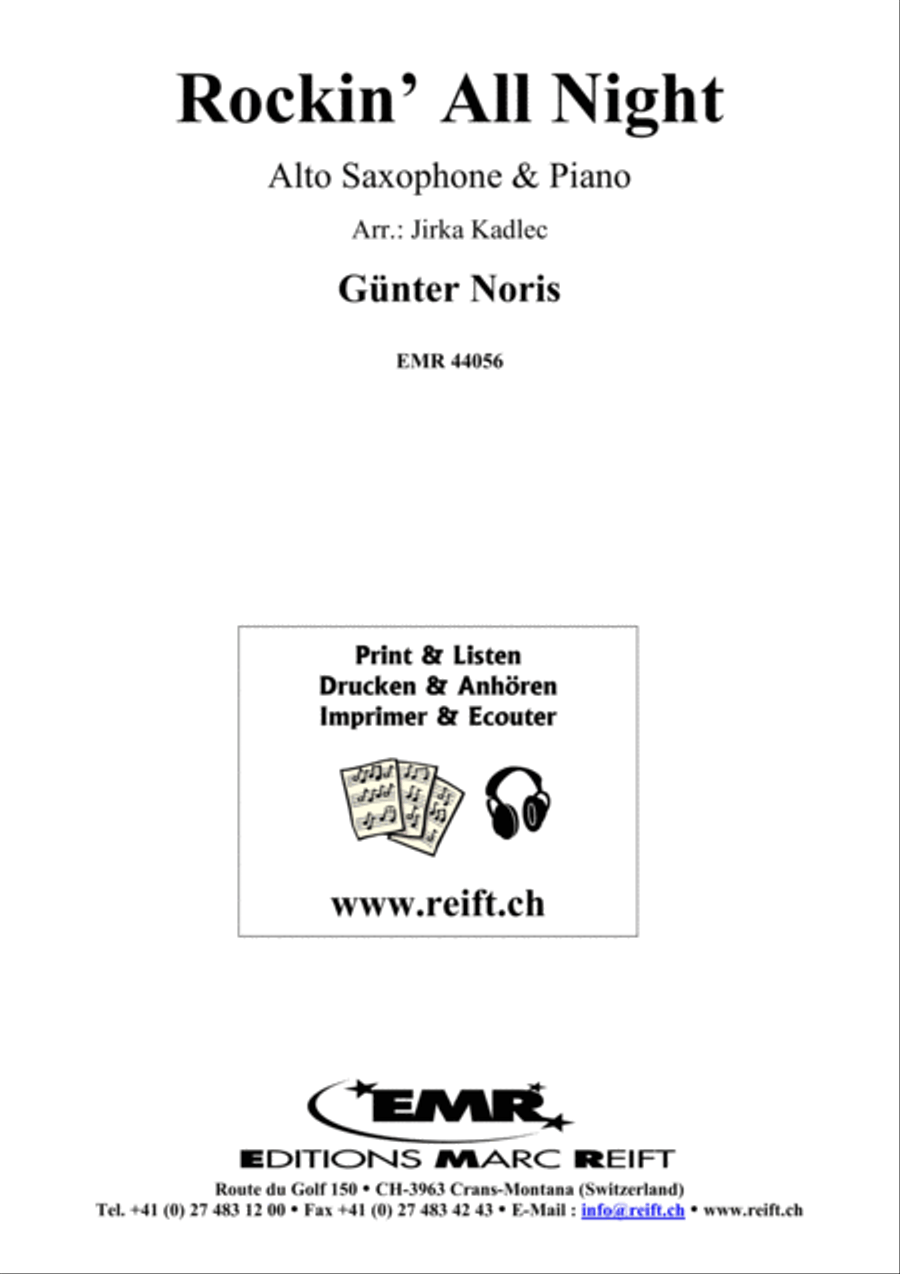 Rockin' All Night Rockin' All Night Alto Saxophone scores gallery preview page 1