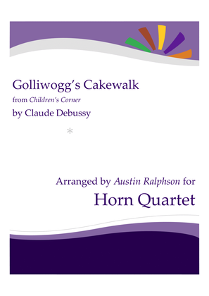 Book cover for Golliwogg's Cakewalk - horn quartet