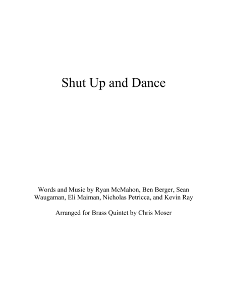 Shut Up And Dance image number null
