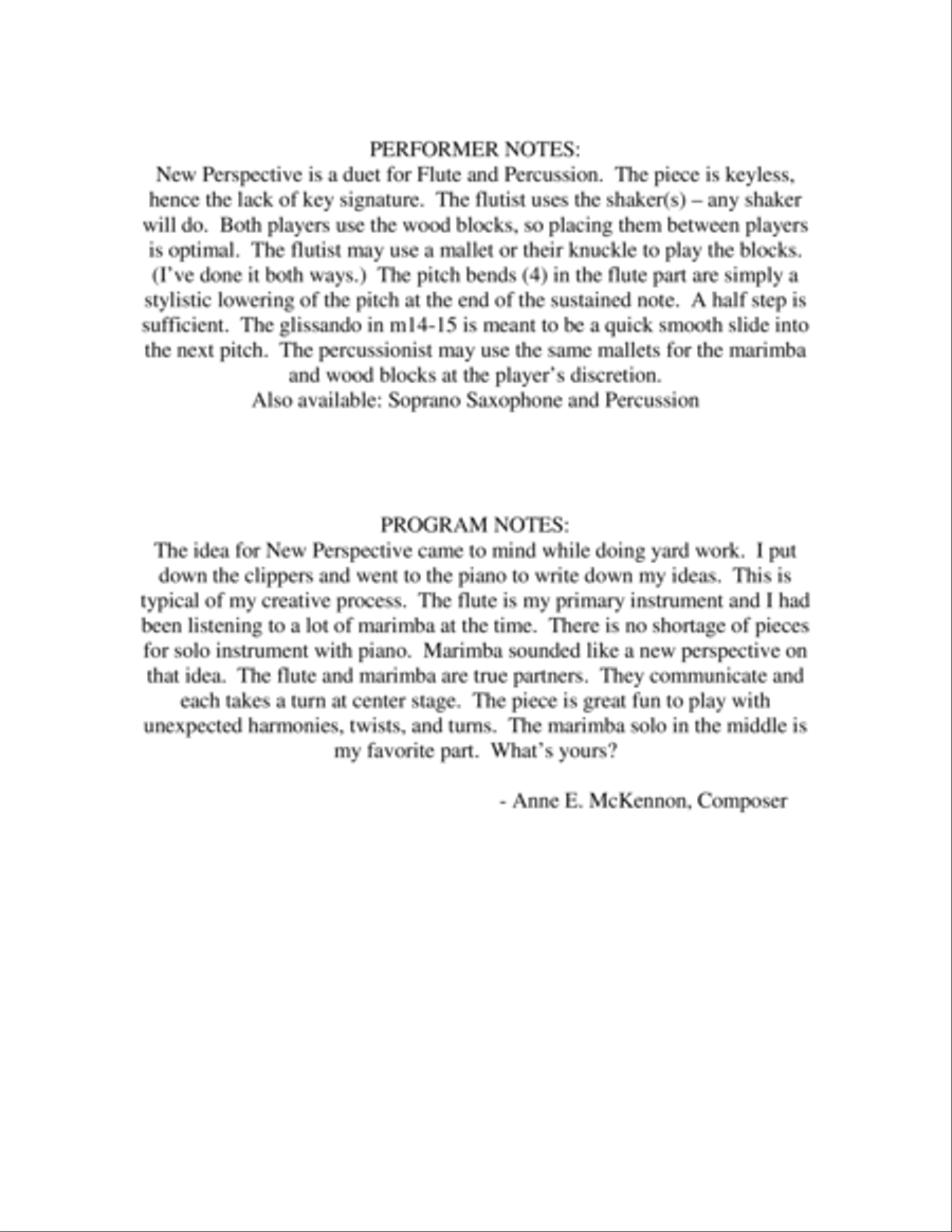 New Perspective (Flute) Flute scores gallery preview page 2