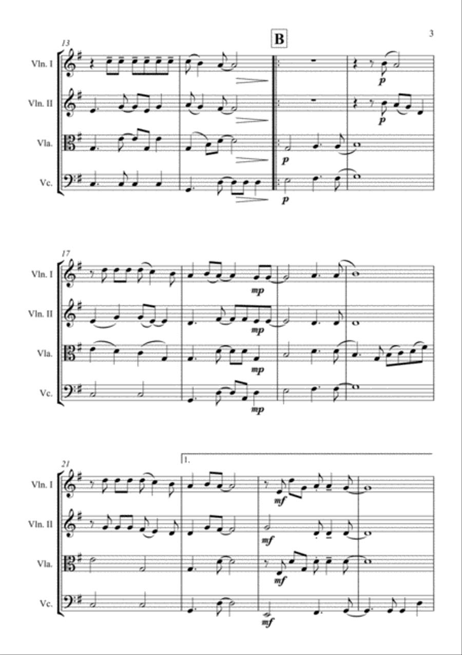 Shallow Shallow String Quartet scores gallery preview page 5
