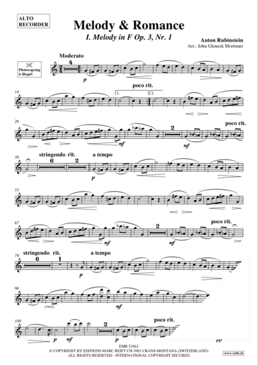 Melody & Romance Alto Recorder scores gallery preview page 3
