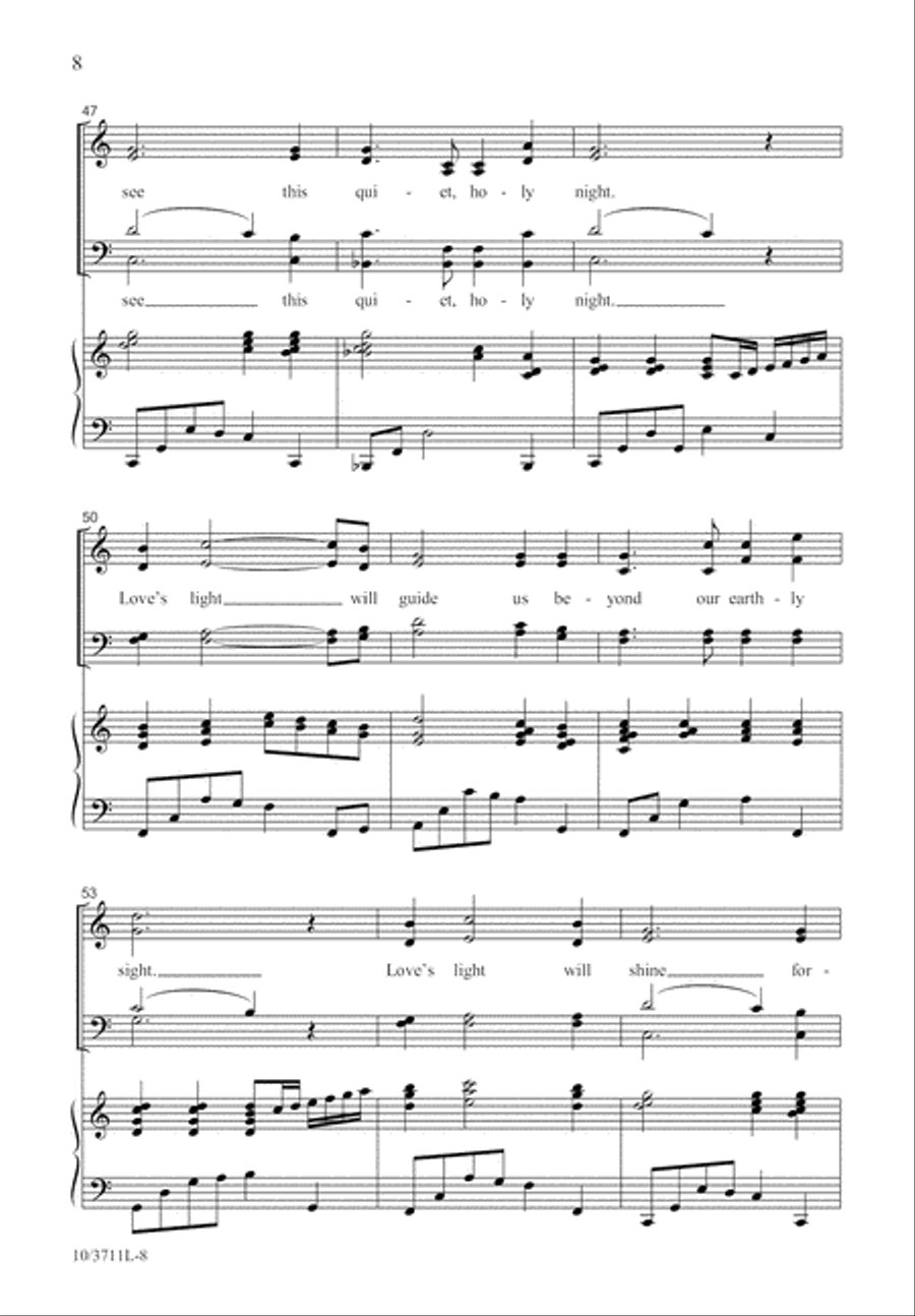 Love's Pure Light 4-Part scores gallery preview page 8