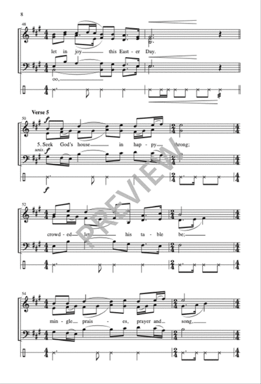 Easter Day SATTB scores gallery preview page 9