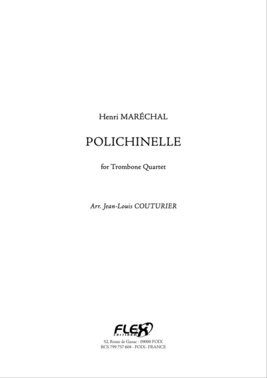 Polichinelle Trombone scores gallery preview page 1
