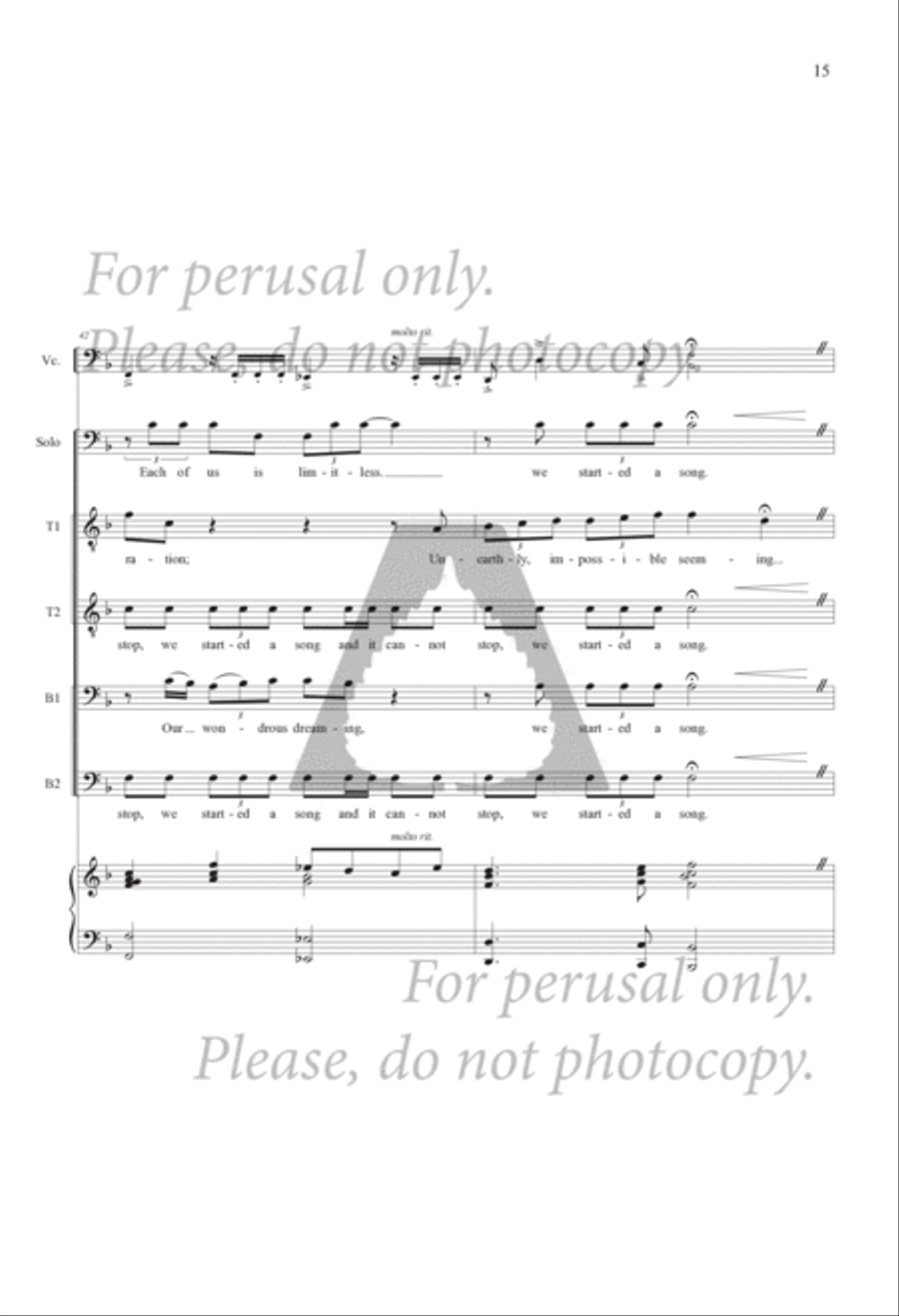 Music Makers, Dreamers of Dreams TTBB scores gallery preview page 15