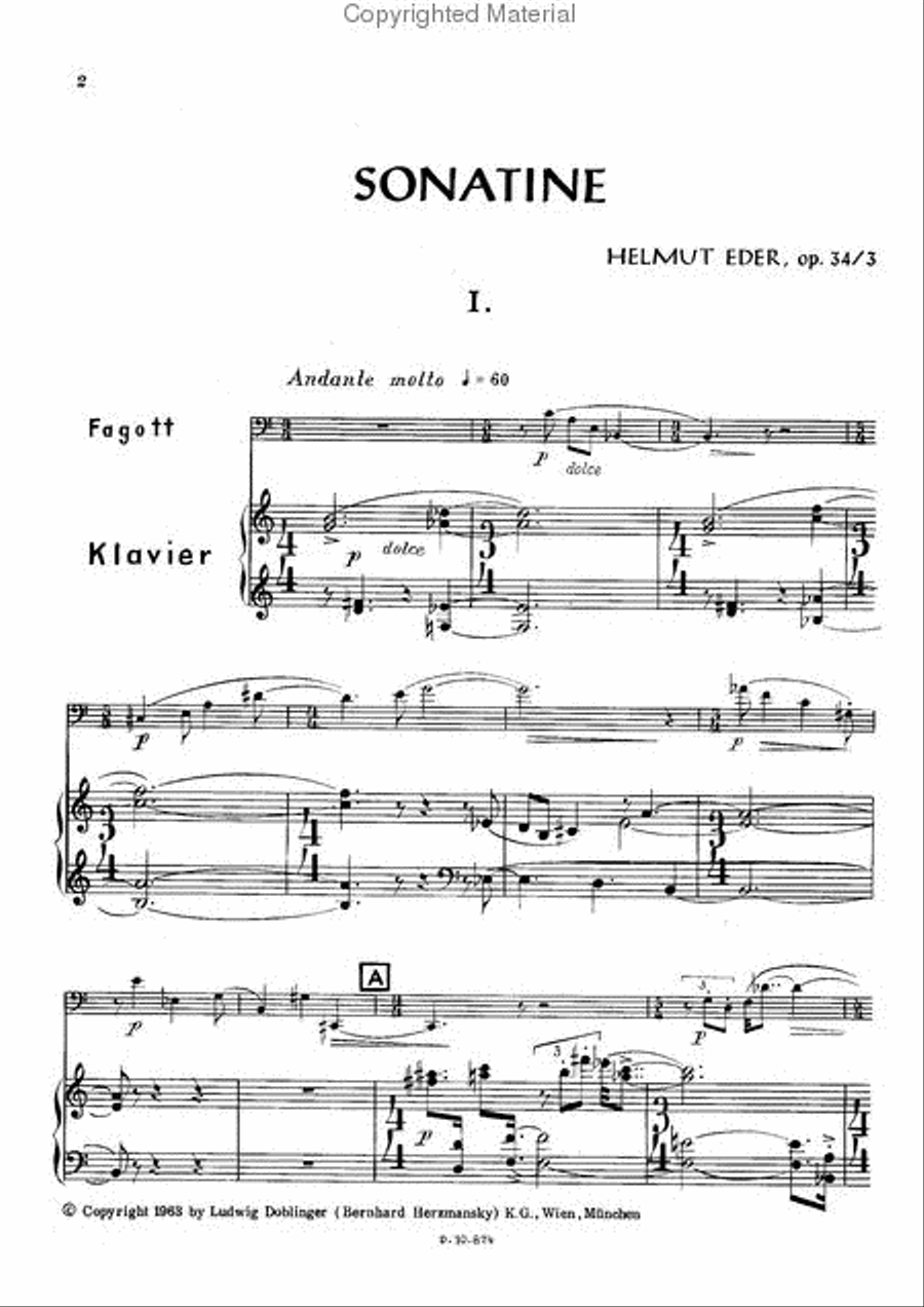 Sonatine Bassoon scores gallery preview page 2