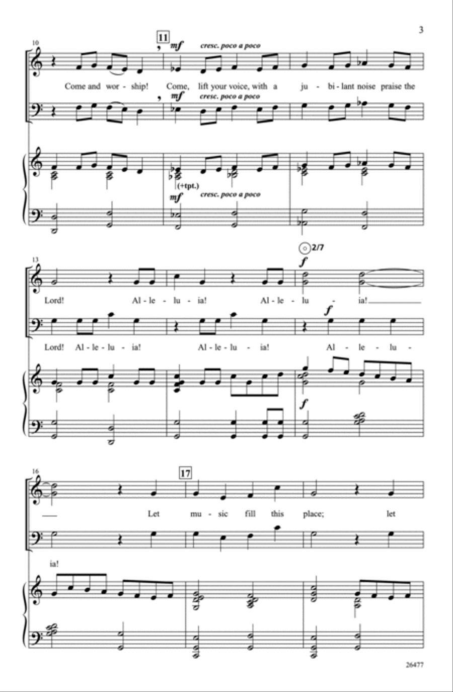 Let Music Fill This Place 3-Part scores gallery preview page 3