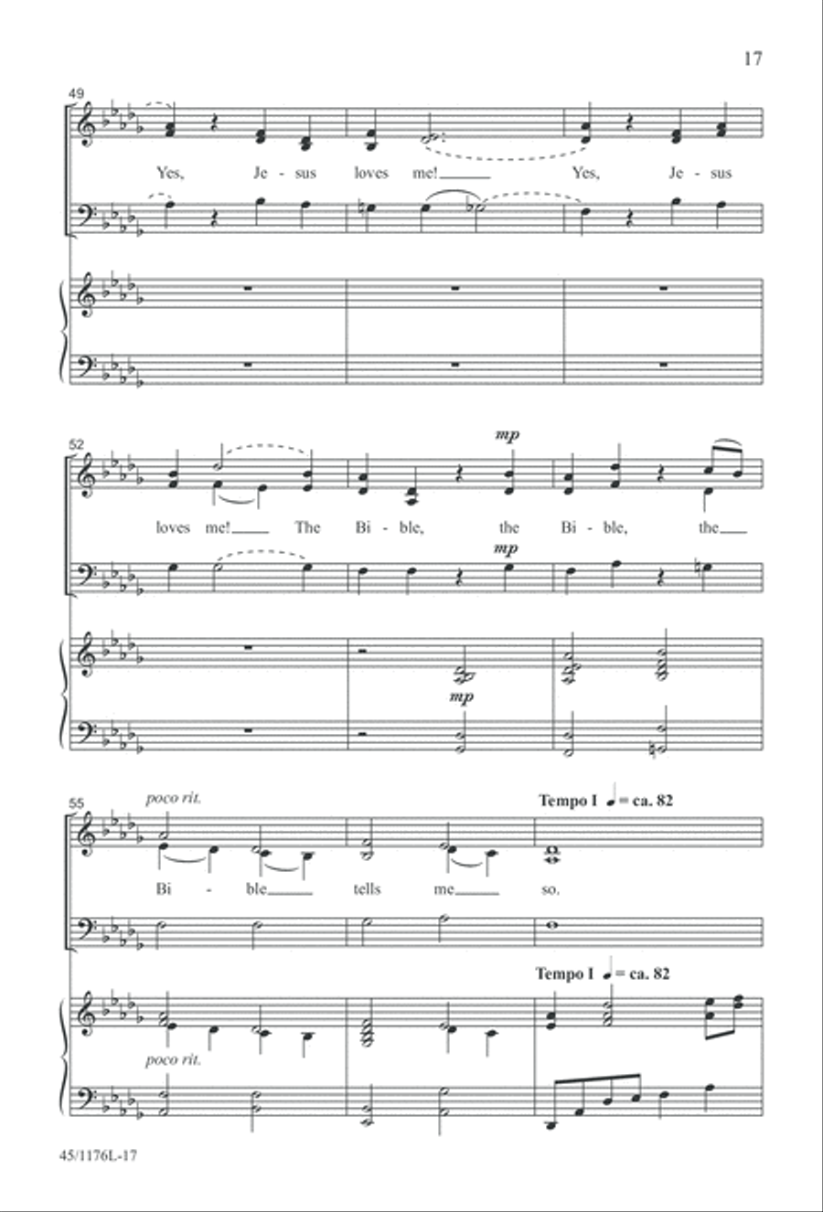 10 More Anthems for about 10 Singers 3-Part scores gallery preview page 17
