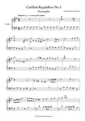 Carillon regardless - No 3 Passacaglia